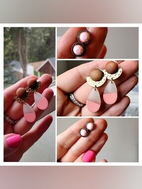 NWT Princess Pink Earring Pair